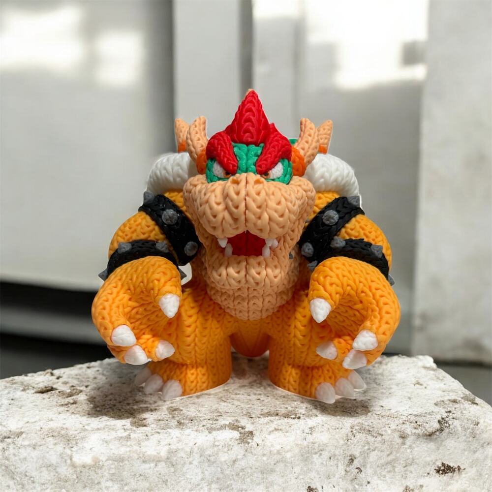 Bowser-Inspired 3D Printed Collectible Figure